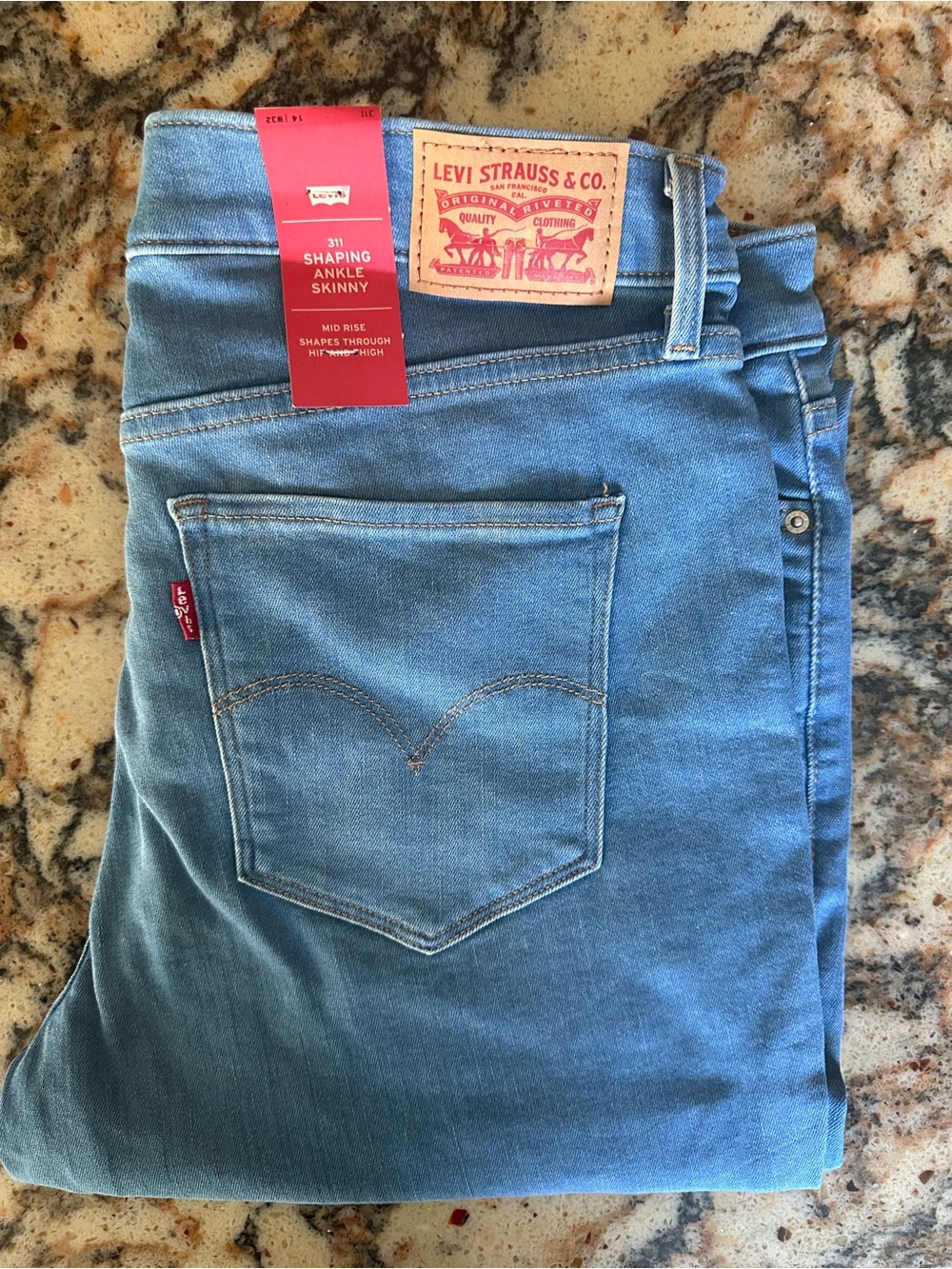 Levi's Women's Jeans 311 Skinny Ankle Shaping Size 14 W32 L30